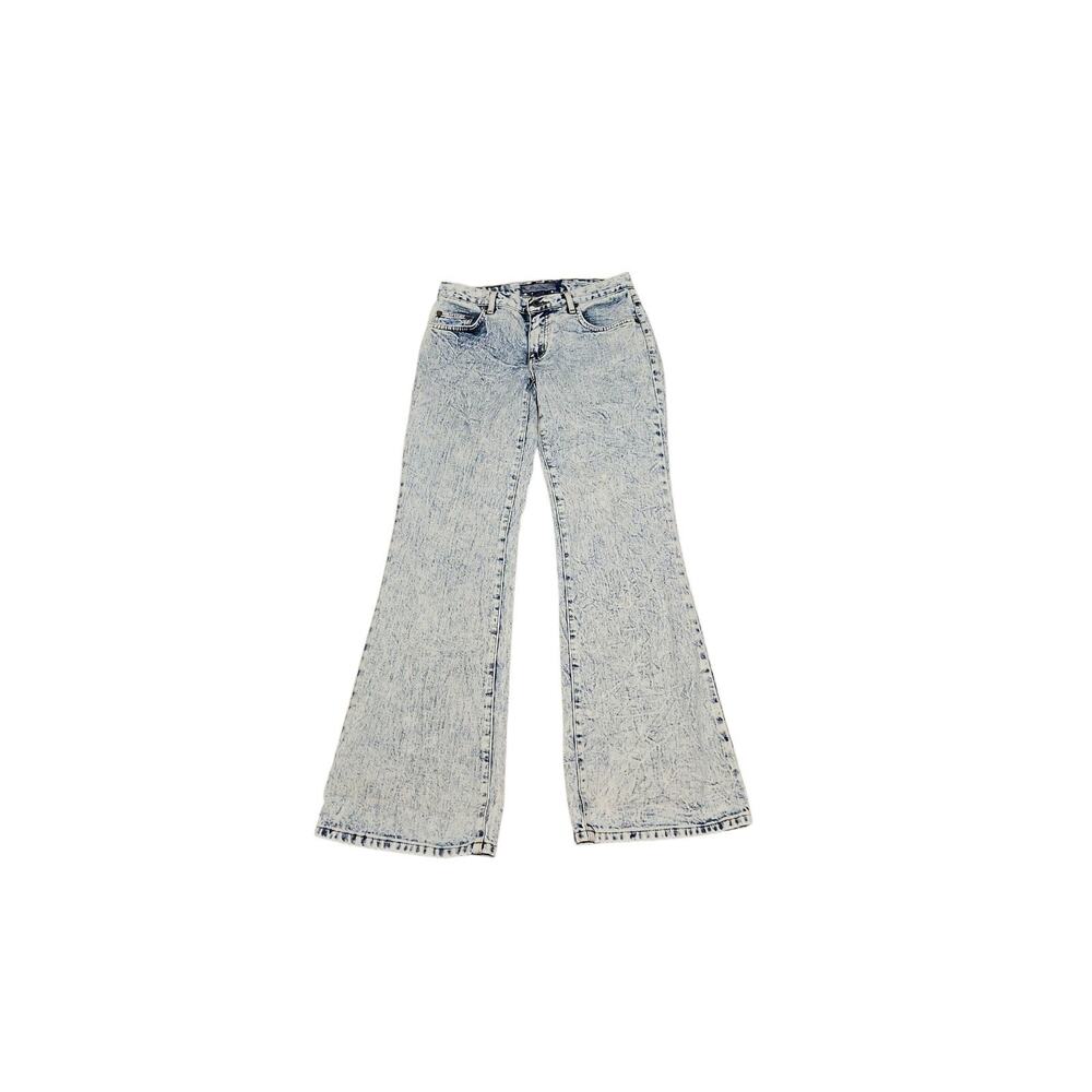 OP Ocean Pacific Acid Washed Jeans Bootcut Low Rise Denim Sz 9 Waist 28